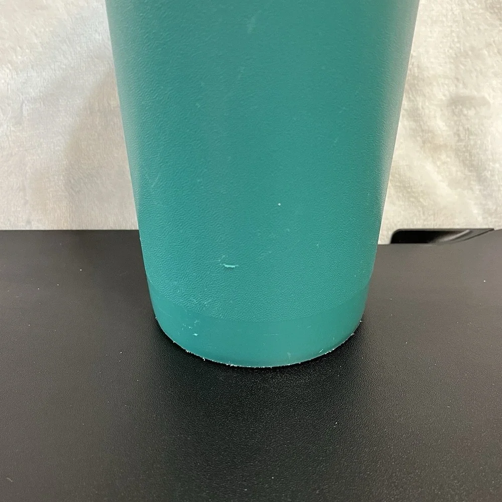 VTG Tupperware Round #563-8 Beverage Pitcher Flip-top Lid A-Tab Teal Green